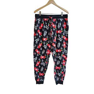 Sriracha Hot Sauce Pajama Pants Keep It Spicy Graphic Pants Drawstring, Large